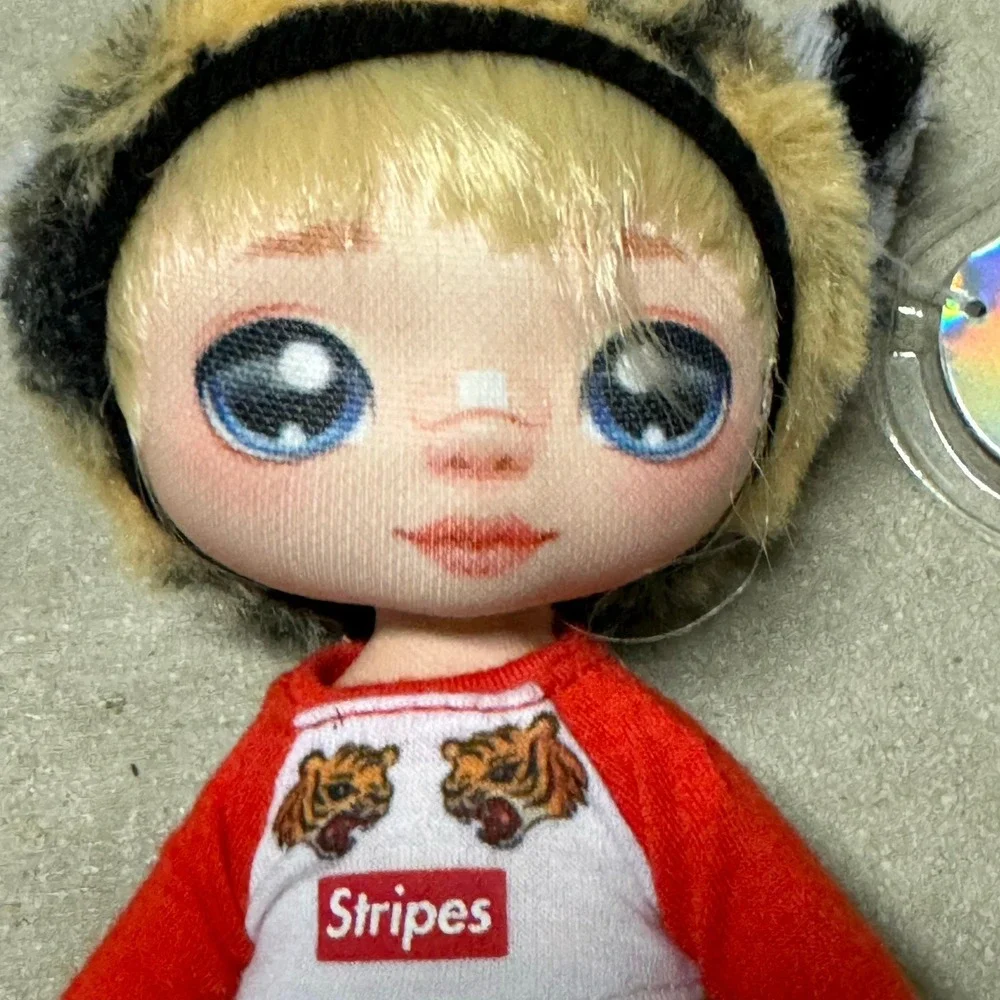 Rainy Dayz Series 1 Doll Stripes Tiger Shirt‎ Denim Shorts Headband Cute